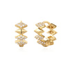 Gold Multi Sparkle Huggies