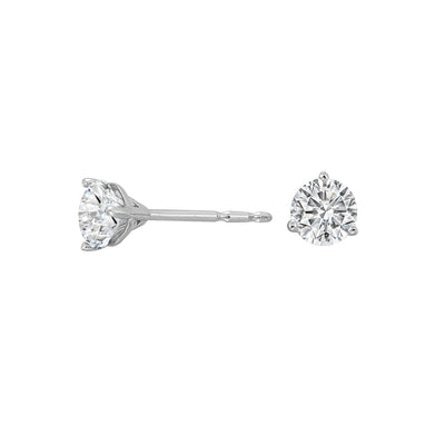 14K White Gold "Made in the USA" Lab Grown Diamond Studs
