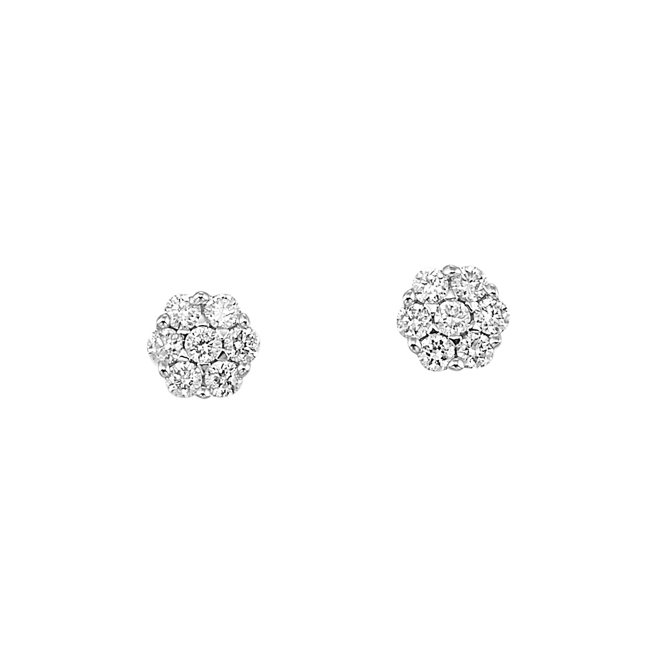 14Kt White Gold Diamond 1/10Ctw Earring