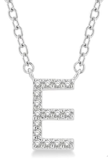 Initial Diamond Pendant