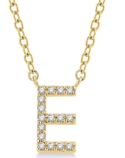 Initial Diamond Pendant