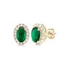 Emerald and Diamond Earrings