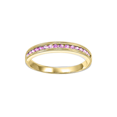 Pink Sapphire Stackable Ring