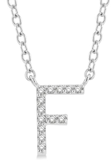 Initial Diamond Pendant