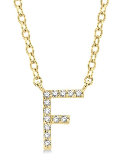 Initial Diamond Pendant