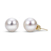 Freshwater pearl Gold Stud Earrings