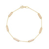 14KT Yellow Gold Bar Bracelet