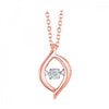 Dancing Diamond Pendant Necklace