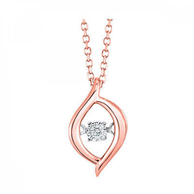 Dancing Diamond Pendant Necklace