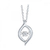 Dancing Diamond Pendant Necklace