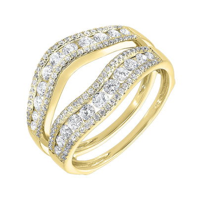 14KT White Gold Diamond (1 CTW) Enhancer Ring- Available in Rose, Yellow and White Gold
