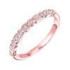 10KT Round Diamond 1/8CTW Band- Available in Rose, Yellow and White Gold