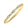 10KT Diamond (1/20CTW) Twist Ring- Available in Rose, Yellow and White Gold