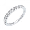 14KT Shared Prong Diamond (1/10 CTW) Band- Available in Rose, Yellow and White Gold
