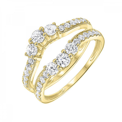 14KT Diamond (1/2CTW) Ring Enhancer- Available in Rose, Yellow and White Gold