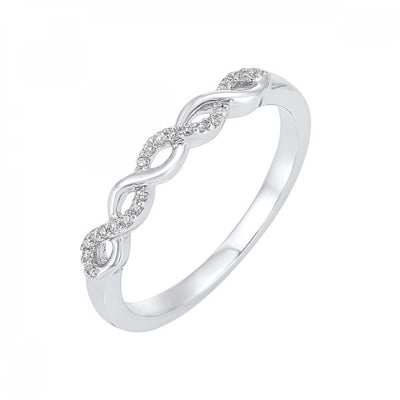 10KT Diamond (1/20CTW) Ring-Available in Rose, Yellow and White Gold