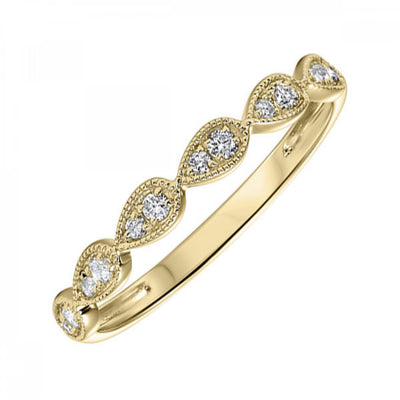 10KT Diamond (1/8CTW) Ring- Available in Rose, Yellow and White Gold