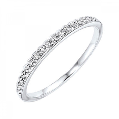 10KT Round 1/8CTW Diamond Ring-Available in Rose, Yellow and White Gold