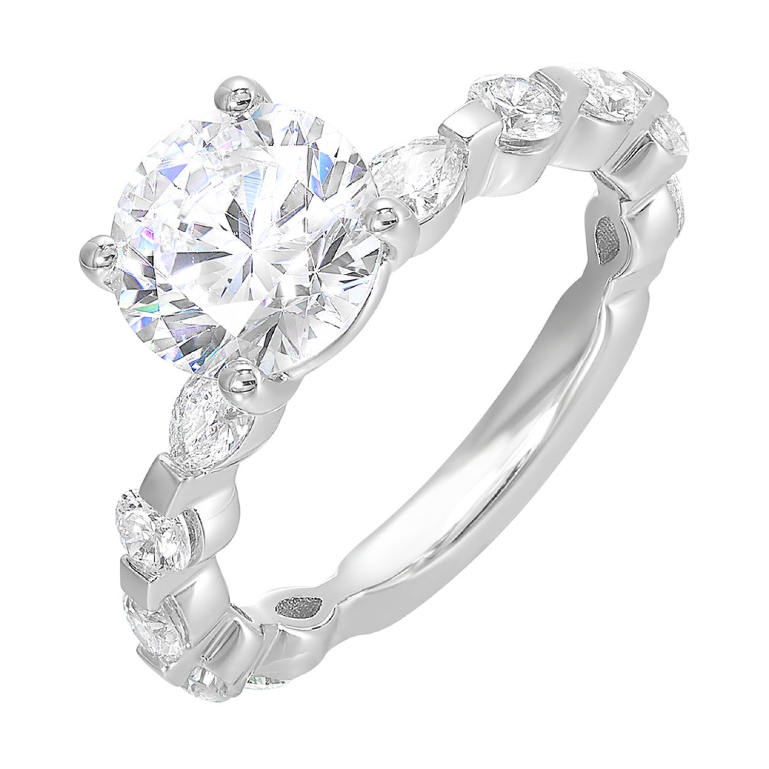 14kt Ring White Gold Diamond Ring