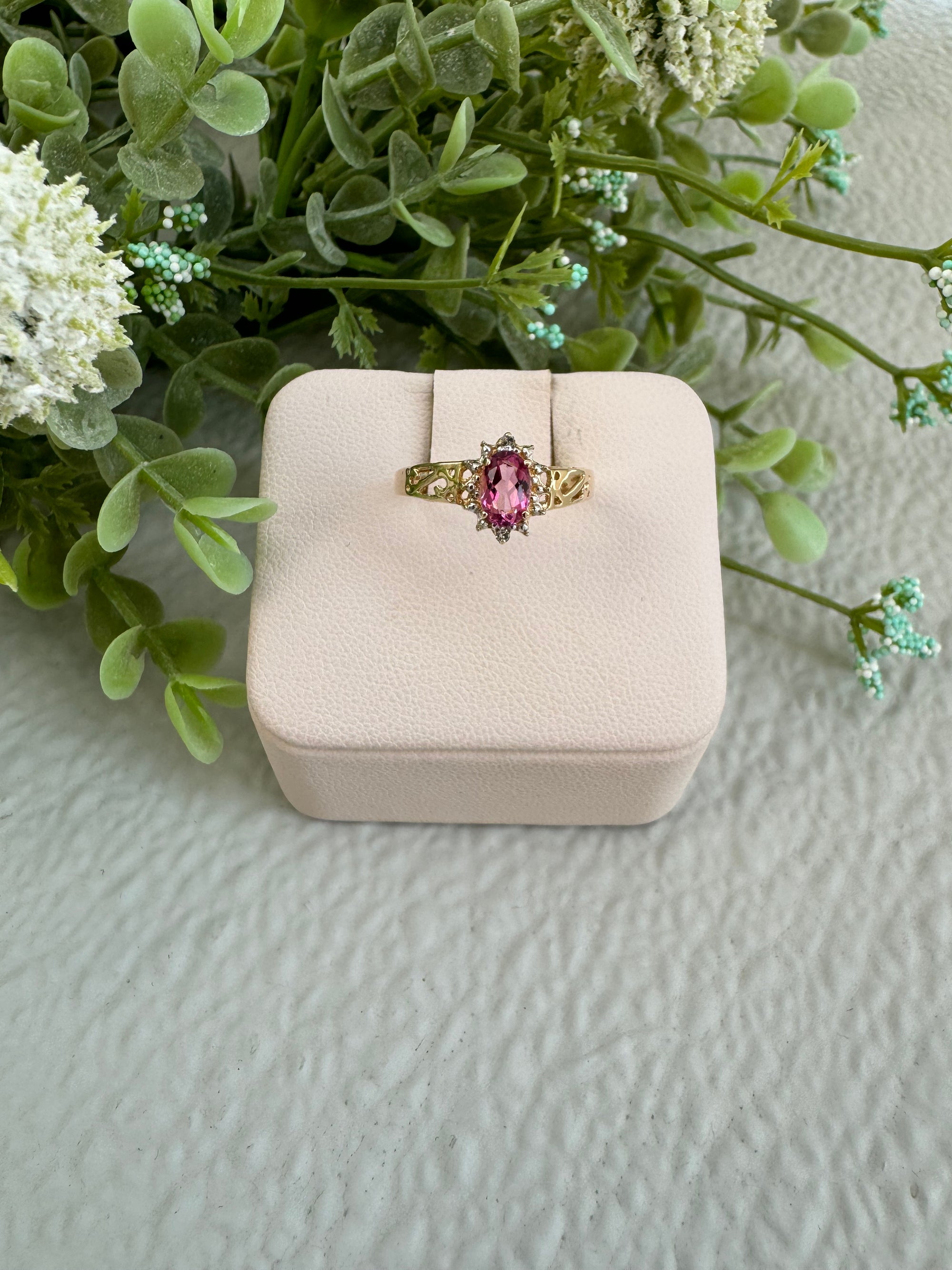 Pink Gemstone Ring