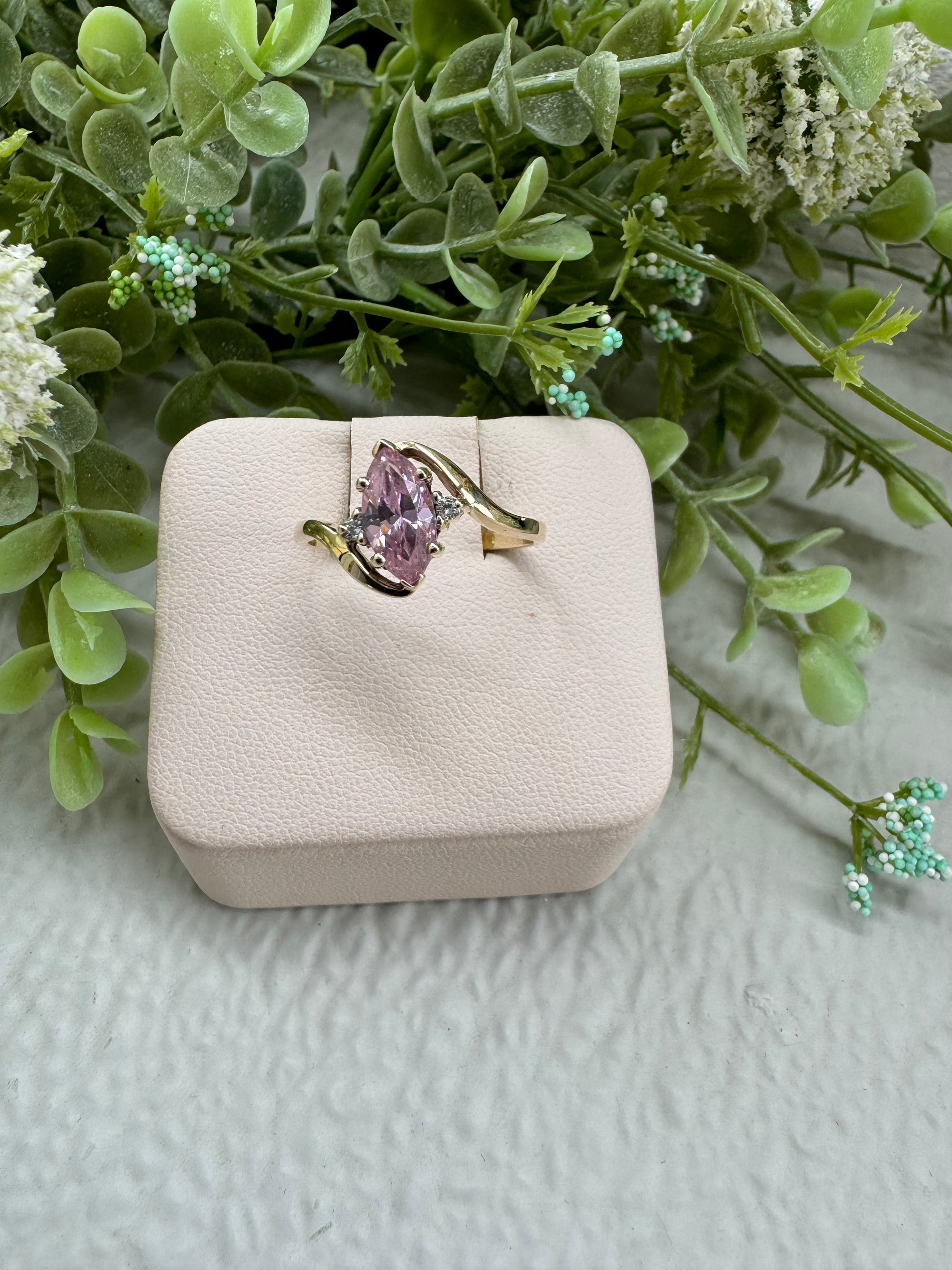 Pink Marquise Ring