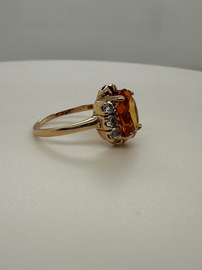 10K Yellow Gold Golden Topaz Ring