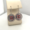 College Spirit "O" Disc Earrings