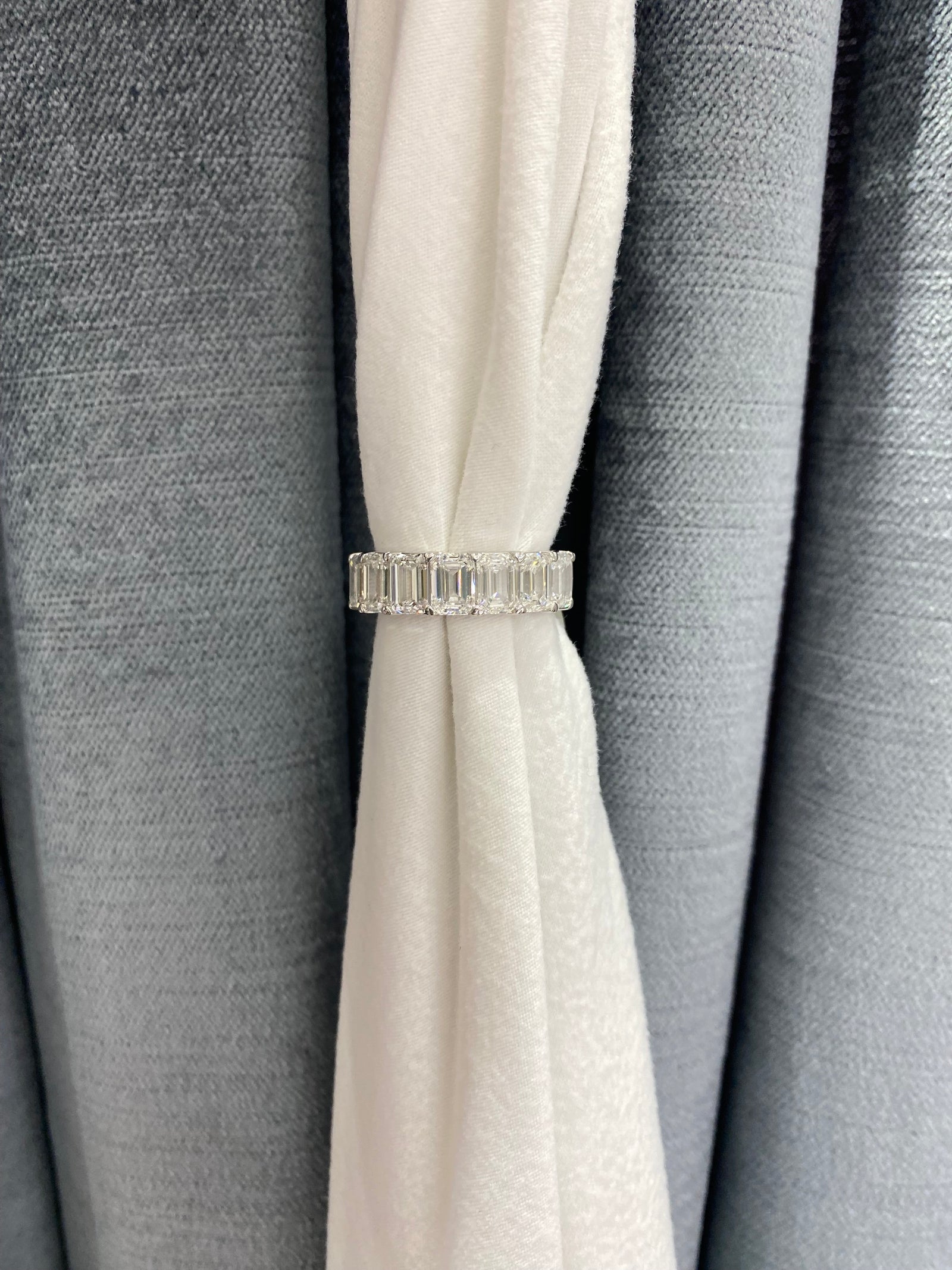 Emerald Cut Lab Grown Diamond Band- 5 CTW