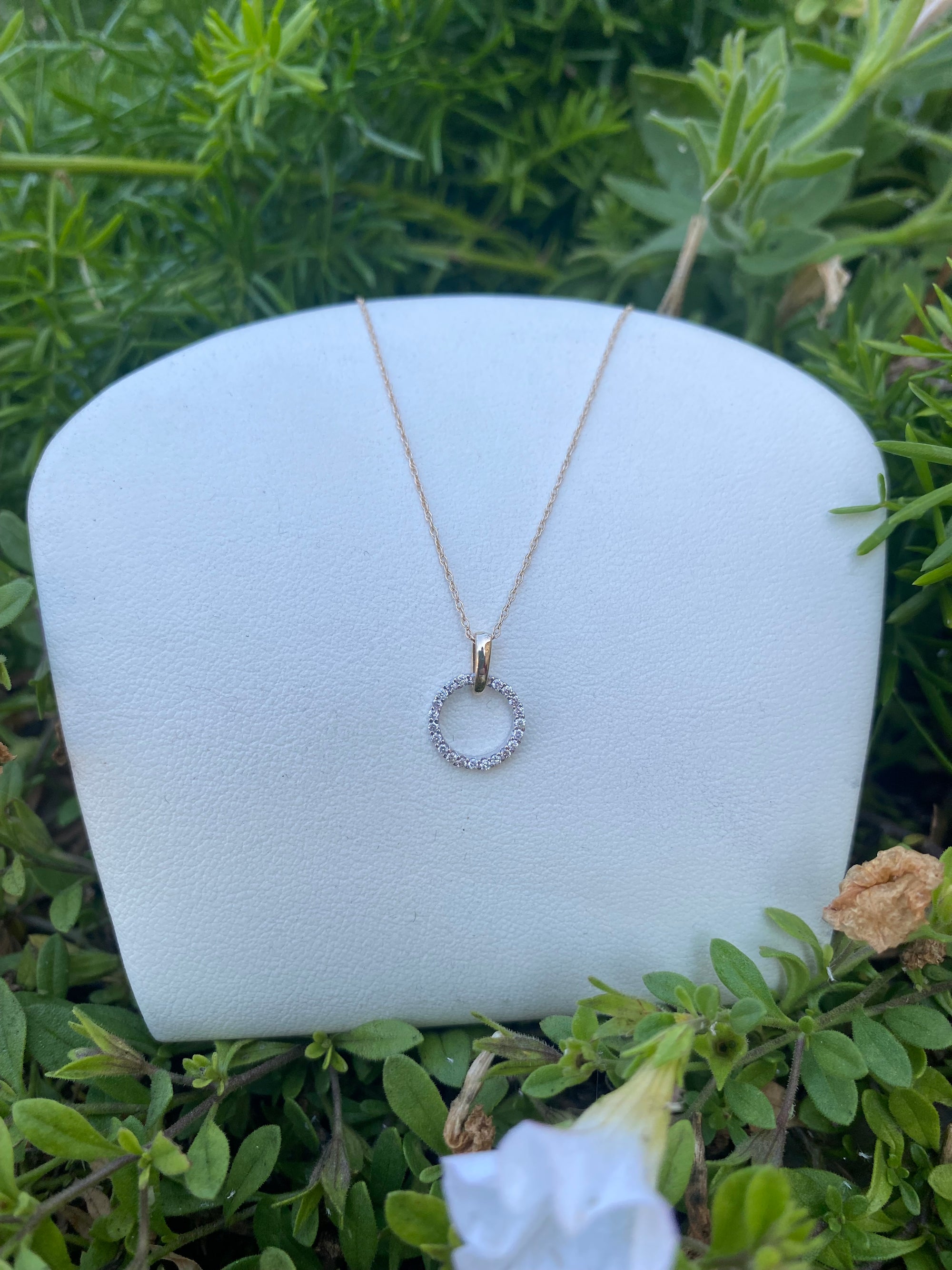 Petite Circle Pendant Necklace