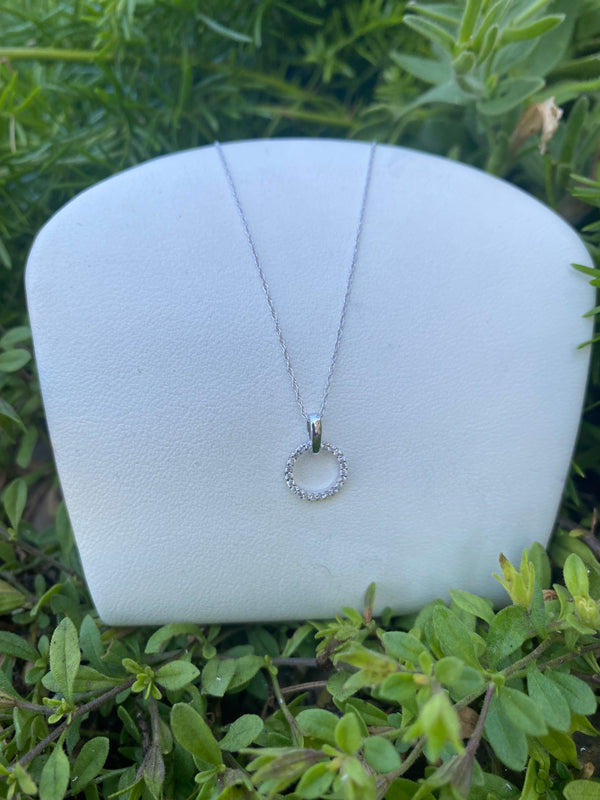 Petite Circle Pendant Necklace Lambert Jewelers