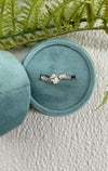 Offset Oval Engagement Ring