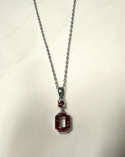 Crystal Red "O" Necklace