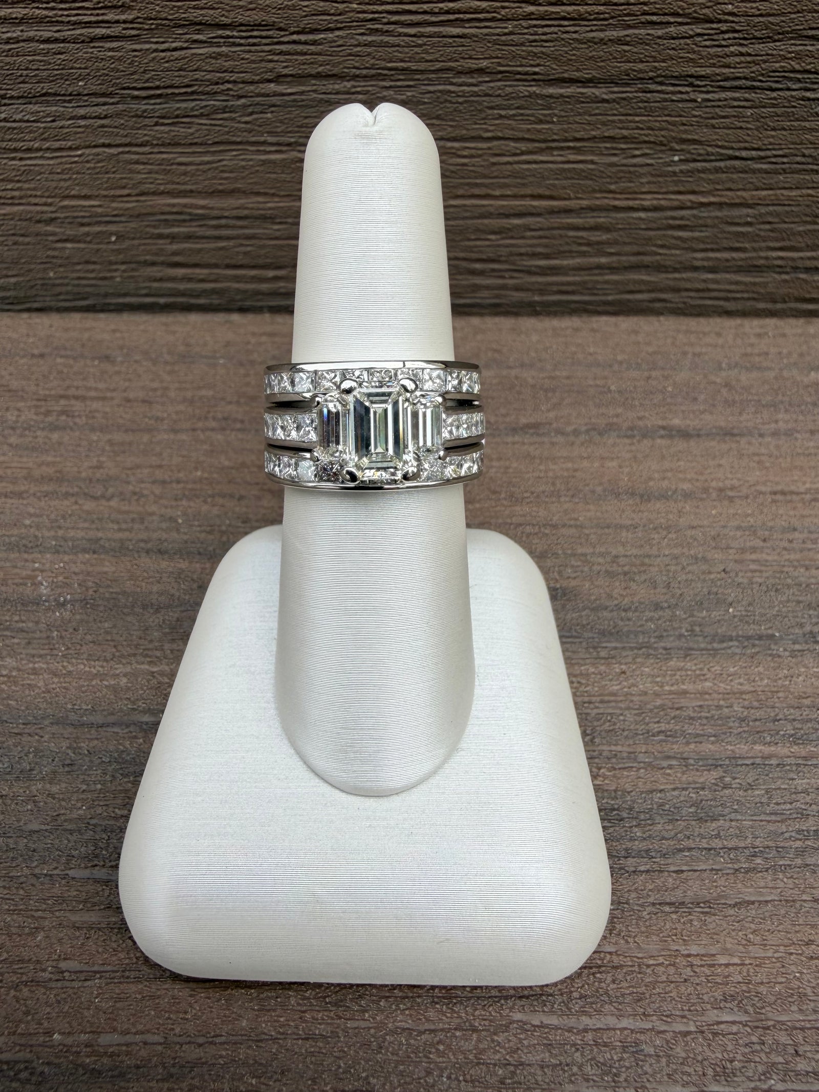 Platinum Diamond Wedding Set