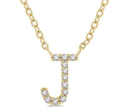 Initial Diamond Pendant