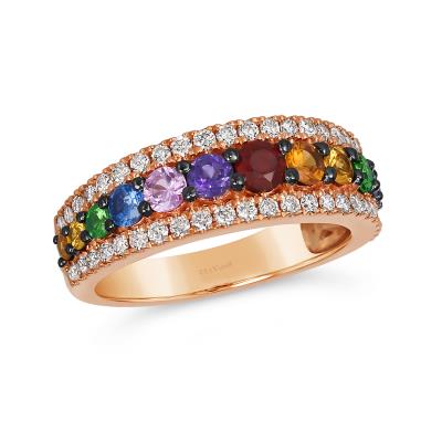 Strawberry Gold Multi Stone Le Vian Ring