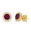 Le Vian® Ruby Cluster Flower Stud Earrings