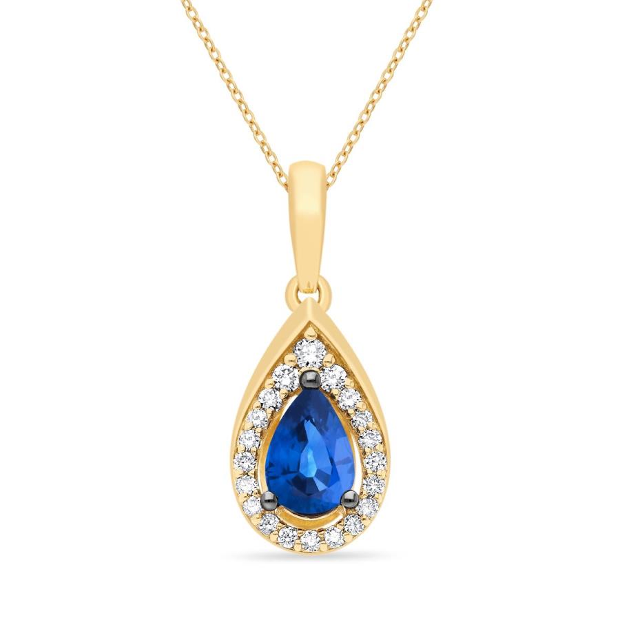 Le Vian® Pear Cut Blue Sapphire Necklace