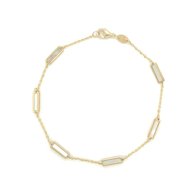 14KT Yellow Gold Bar Bracelet