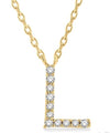 Initial Diamond Pendant