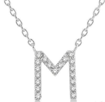 Initial Diamond Pendant