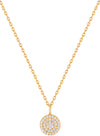 Glam Disc Pendant Necklace