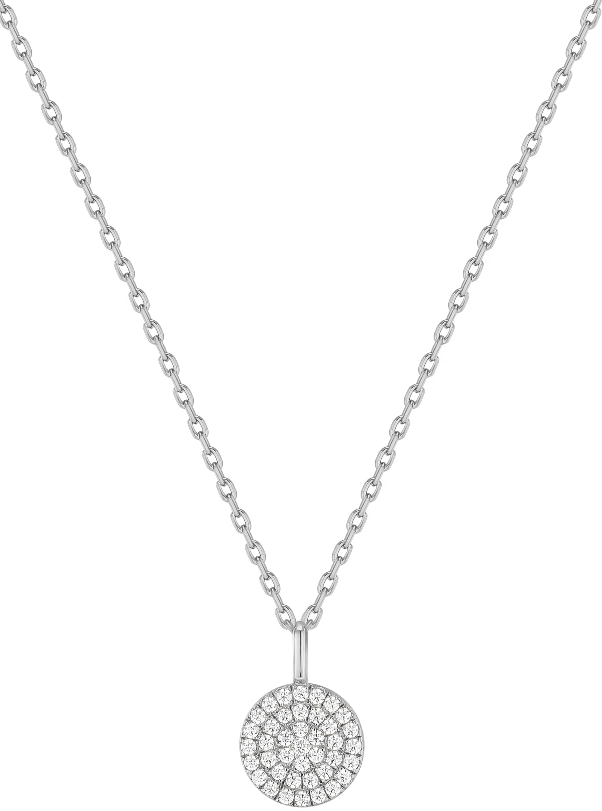 Glam Disc Pendant Necklace