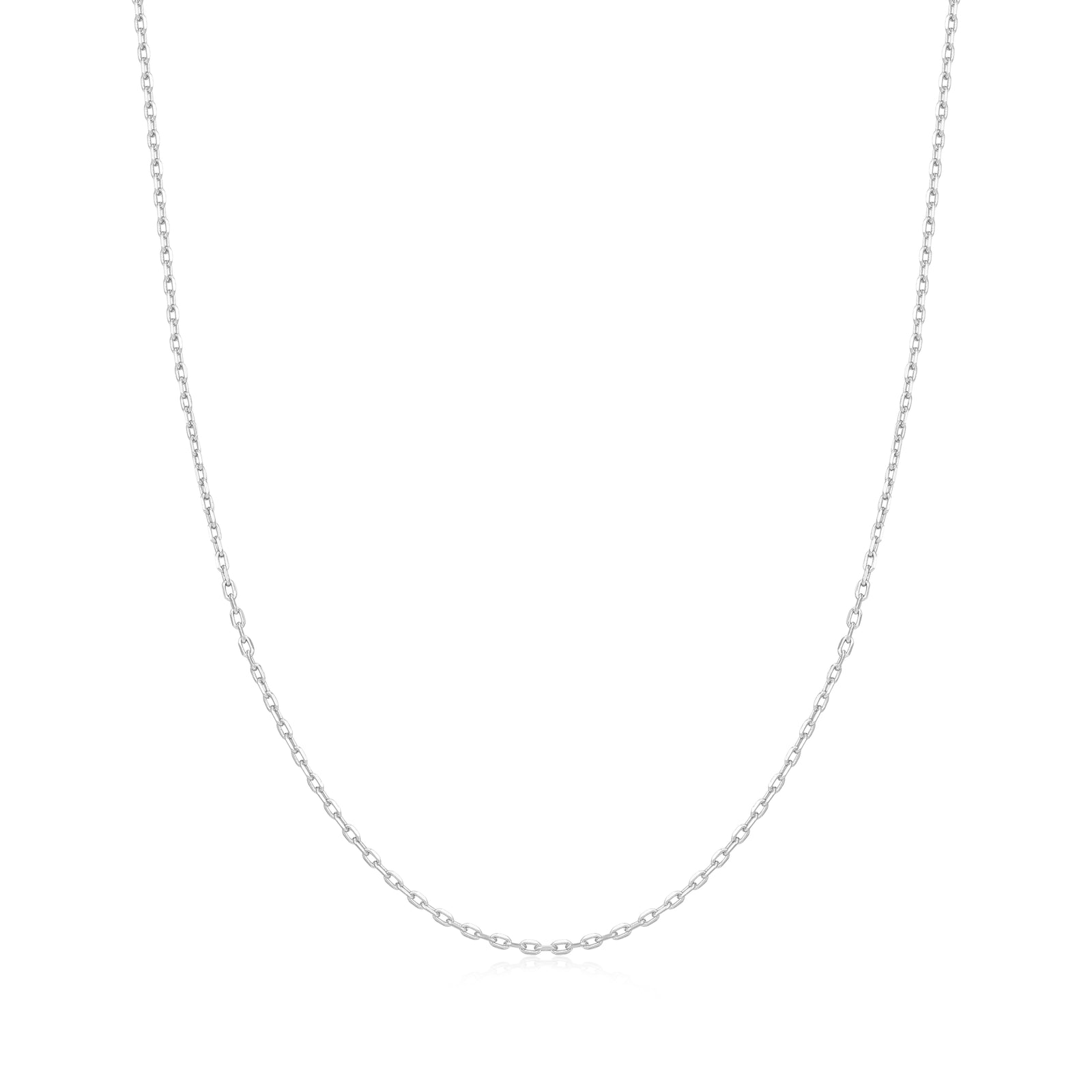 Silver Mini Link Charm Chain Necklace