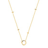 Gold Star Chain Charm Connector Necklace