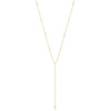 Gold Sparkle Point Y Necklace