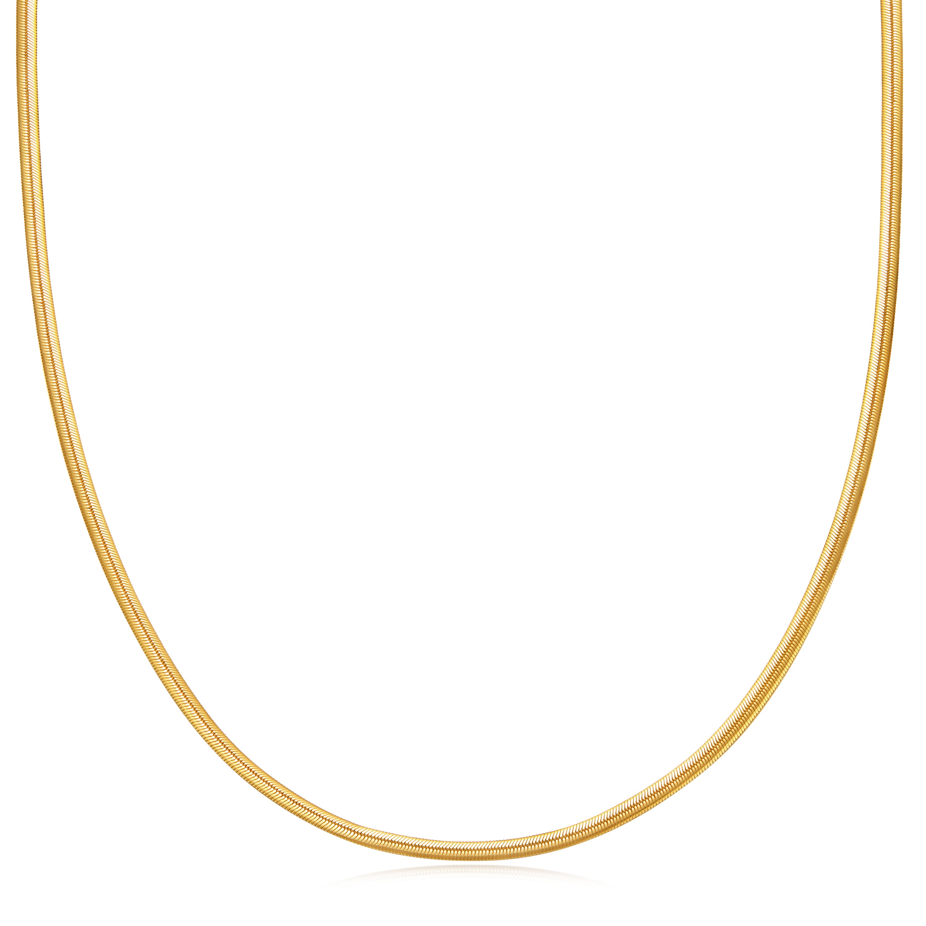【2plan】24FW★ [LAN ARCHIVE] Flat Snake Chain Necklace LAN ARCHIVE] Flat Snake Chain Necklace - 2PLAN | 60% - Asian