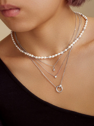 Silver Bezel Set Charm