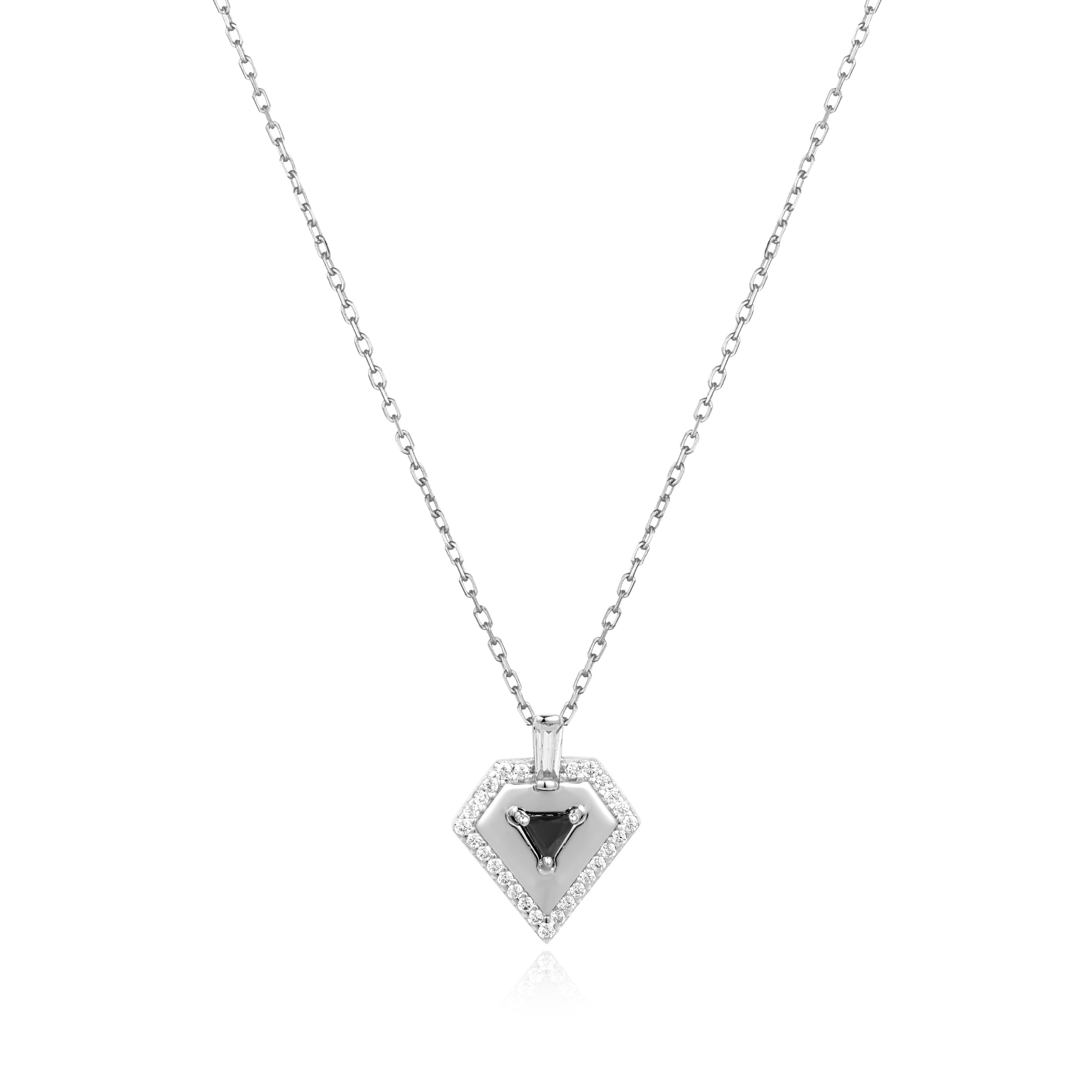 Silver Geometric Necklace