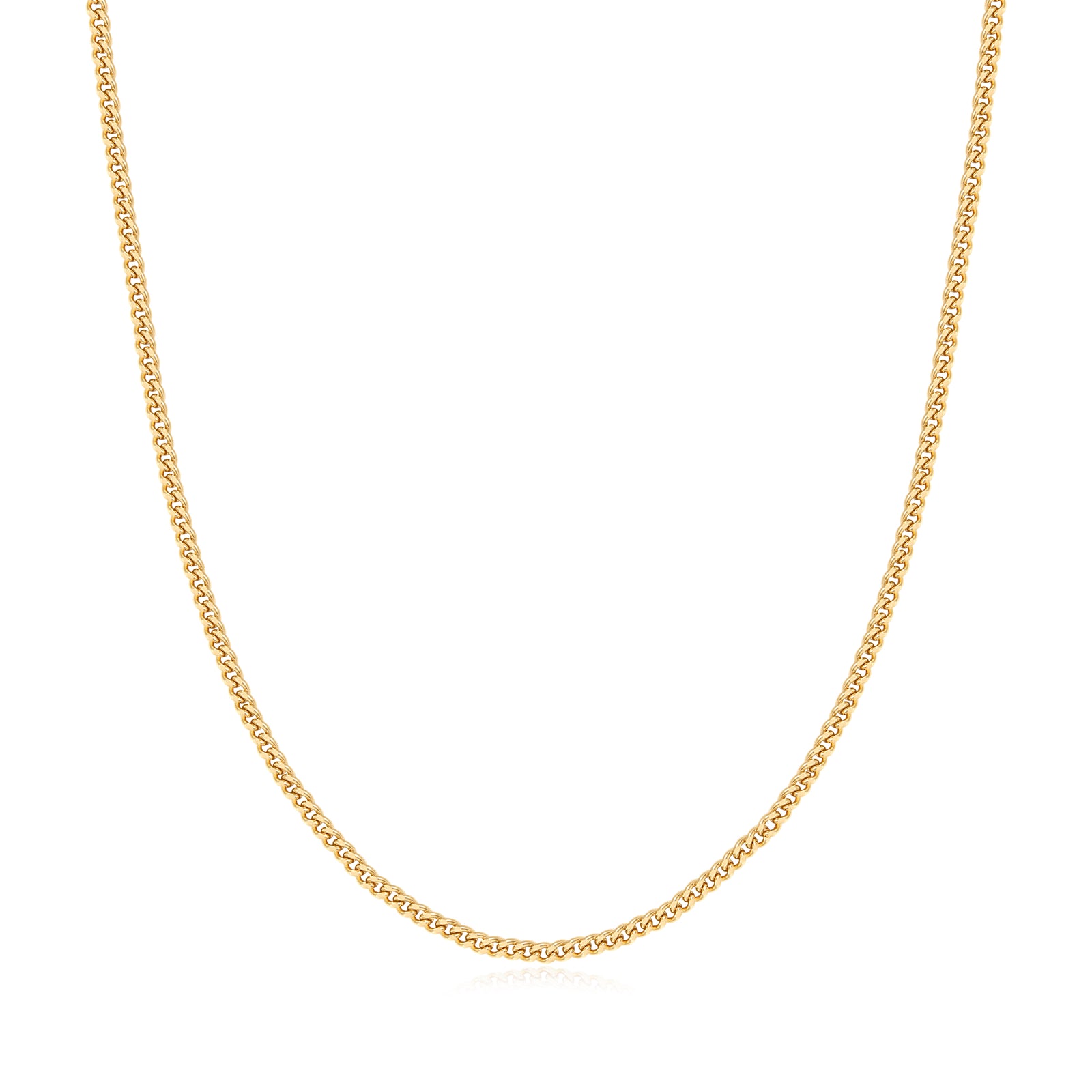Gold Shiny Curb Necklace