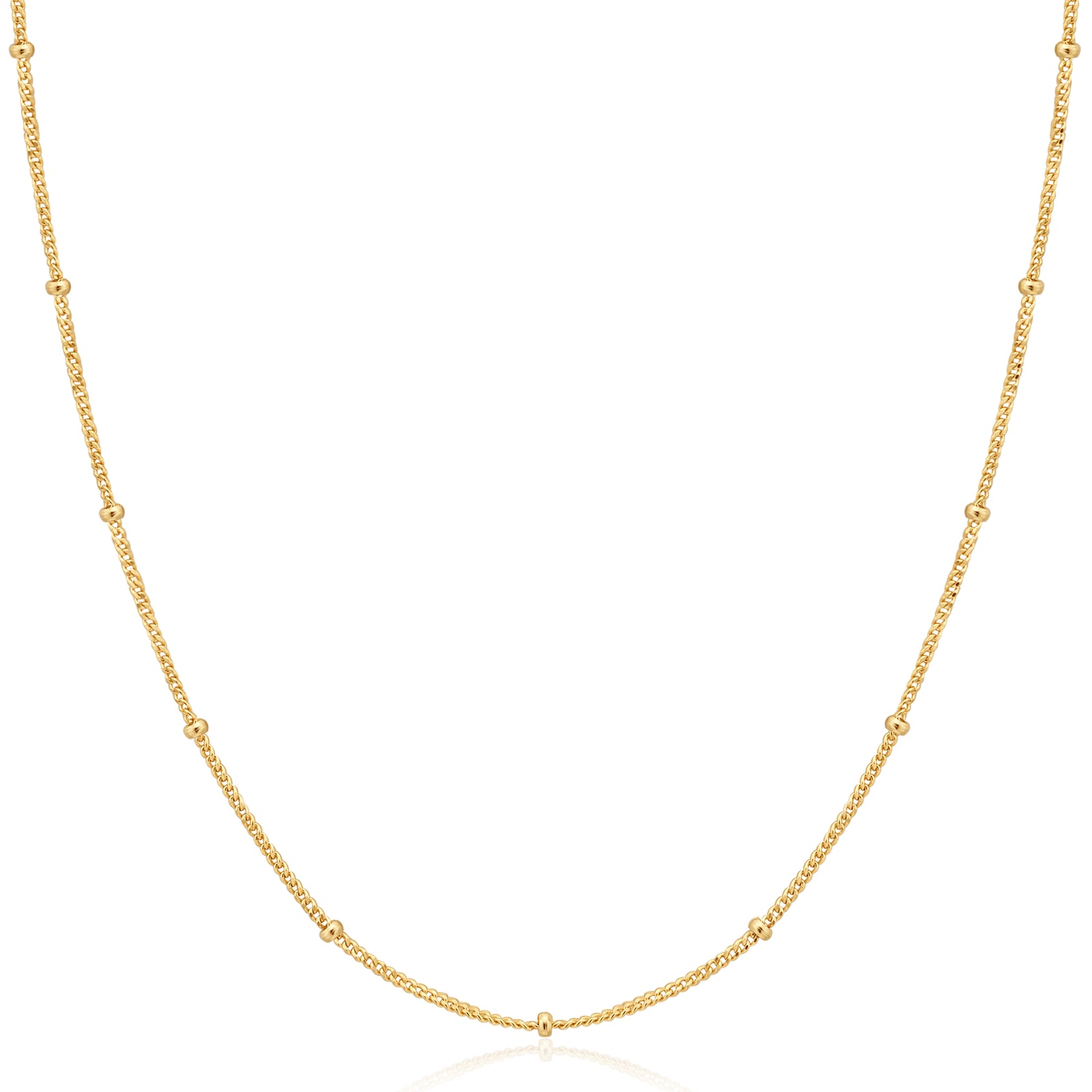 Gold Orb Chain Necklace